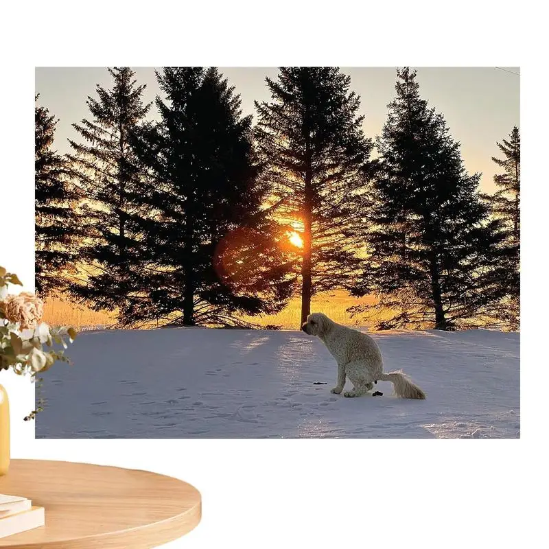 

2024 Wall Calendar Pooping Dogs 2024 Calendar Wall 21x14cm/8.3x5.5 Inch January 2024 From December Funny Wall Art Gag Humor Gift