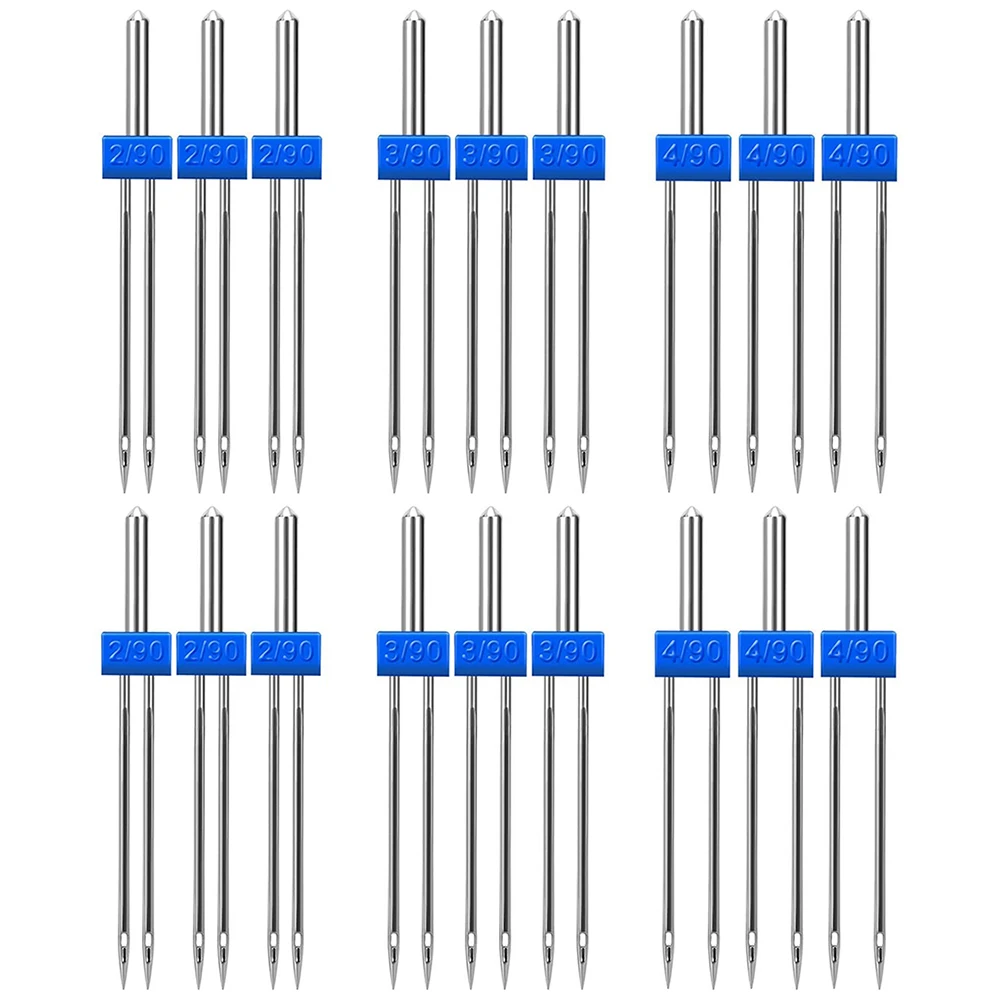 

3 шт., швейные двойные иглы, 2/90, 3/90, 4/90