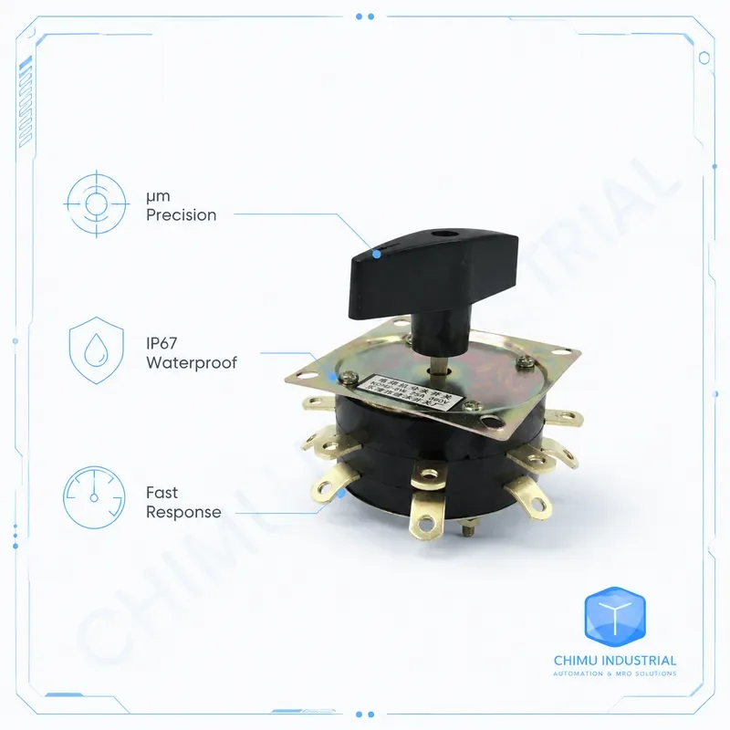Фото 【CHIMU INDUSTRIAL】 KDH2-8W 25A 380V Переключатель для сварочного аппарата, раздельный, из чистой меди, 2-слойный, 16 футов, комбинированный, запчасти для переключателя передачи №3