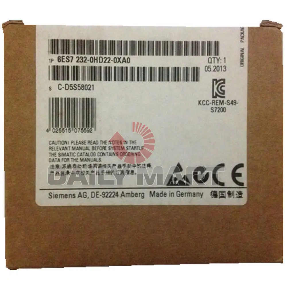 

New SIEMENS Simatic S7-200 Analog Output Module PLC 6ES7 232-0HD22-0XA0