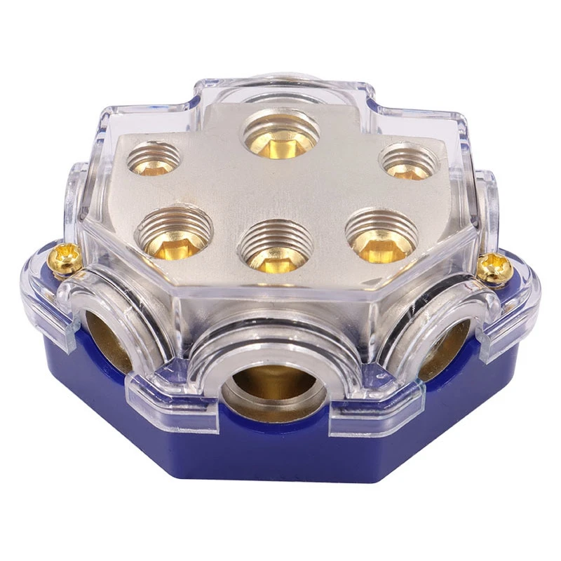 Автомобильный аудиоусилитель блок распределения питания 1 в5 5 выходов блоки