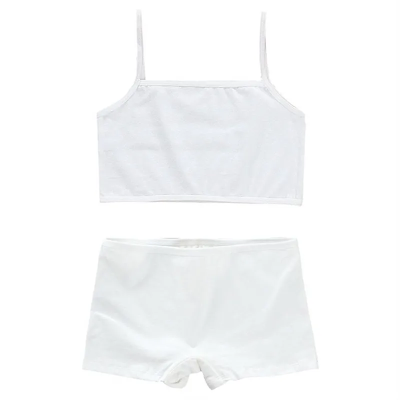 Комплект спортивного нижнего белья для девочек хлопковое нижнее белье