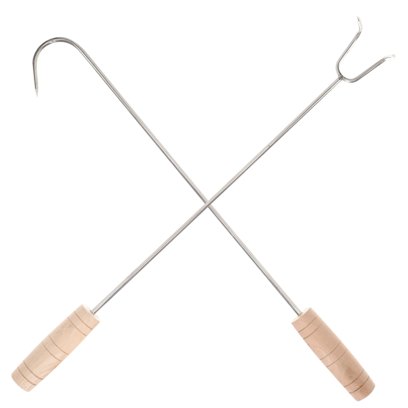 

Hook Flippermeat Barbecue Hooks Turner Cooking Pigtail Roasting Ergonomic Pork Turners Barbeque Butcher Smoker Bacon Hanger Tool