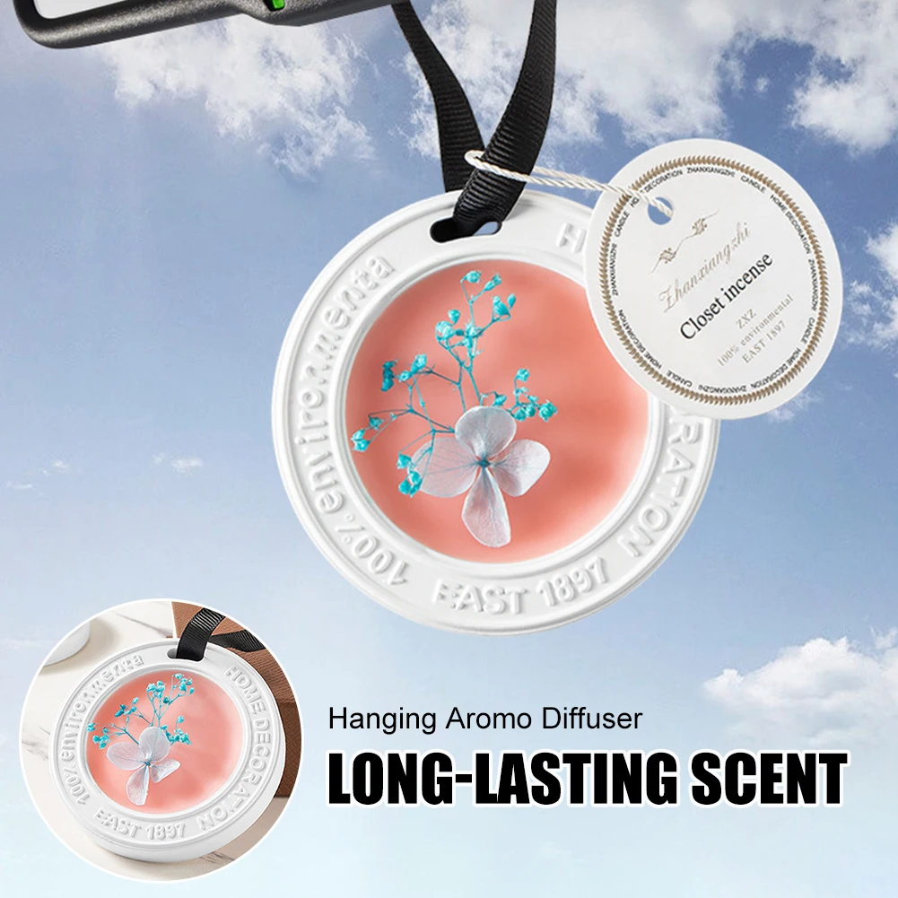 

Car Air Freshener Car Scent Perfume Lasting Fragrance Wax Tablet Aroma Diffuser Hanging Decoration Car Perfume Accessories