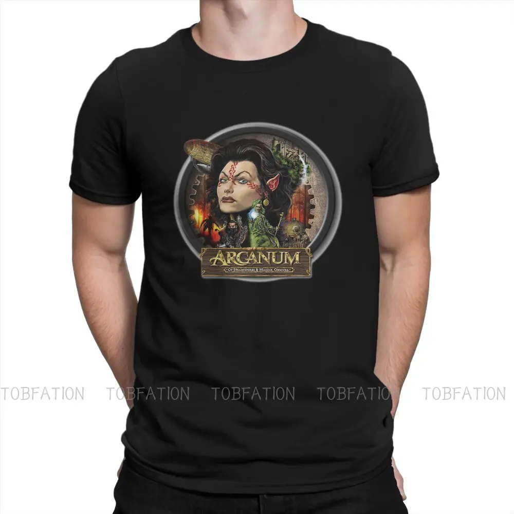 

Arcanum TShirt For Male Goth Style Clothing Fashion T Shirt Soft Print Fluffy