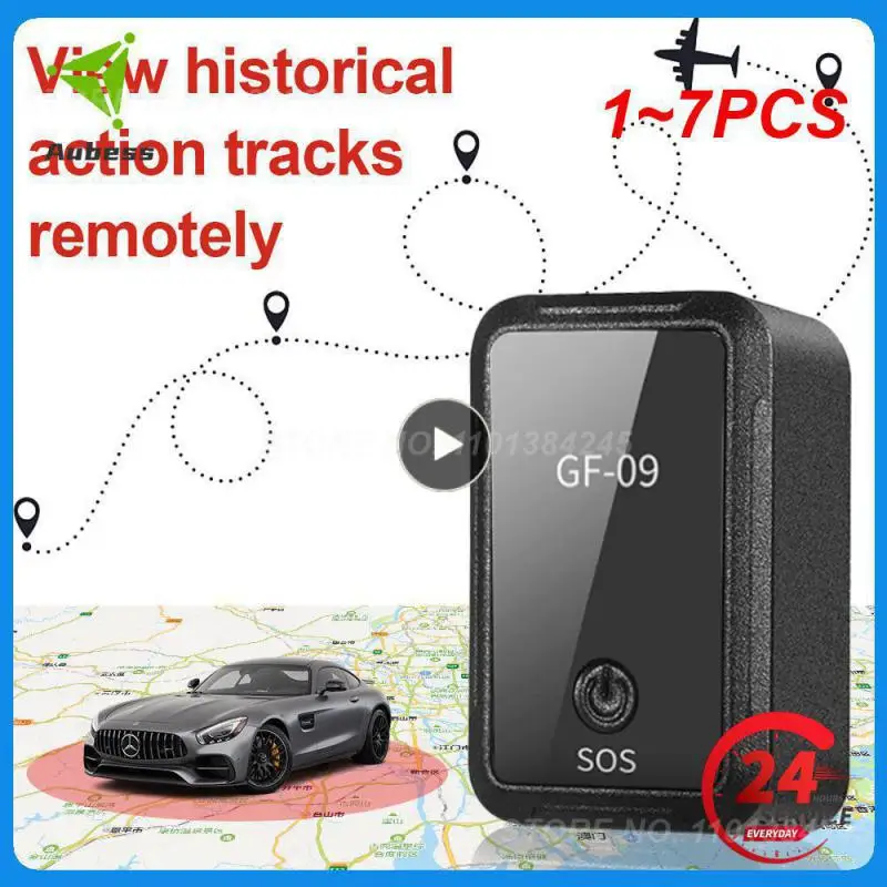 

1~7PCS Mini GF-09 GPS Car Tracker Real Time Tracking Anti-Theft Anti-lost Locator Strong Magnetic Mount SIM Message Positioner