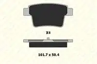 

B242601634 rear brake pad for MONDEO III 0407 JAGUAR X TYPE ESTATE