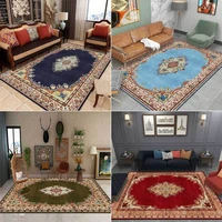 madream luxury american pattern living room carpet ethnic vintage print bedroom large rug room rug red yellow decor floor mat