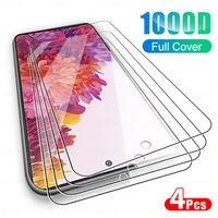 4Pcs Full Coverage Tempered Glass For Samsung Galaxy S20 S20FE S21FE S21 GalaxyS21FE Protective Film Screen Protector