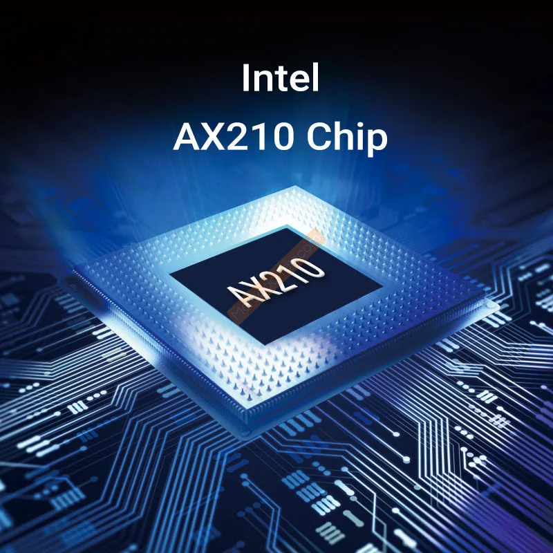 AX5400 5400 Мбит/с трехдиапазонная Wi-Fi 6E PCIe NIC карта Intel AX210 Беспроводной адаптер 2 4G/5G/6