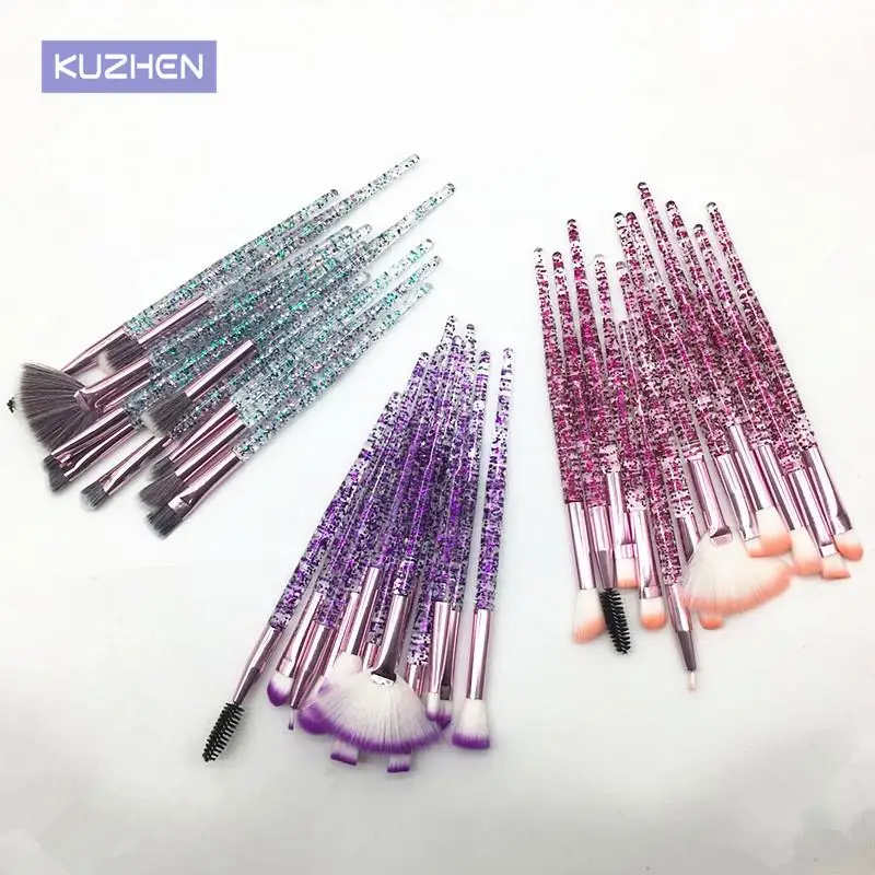 

12 шт./компл. набор кистей для макияжа, основный косметик тени для век Румяна Красота инструмент