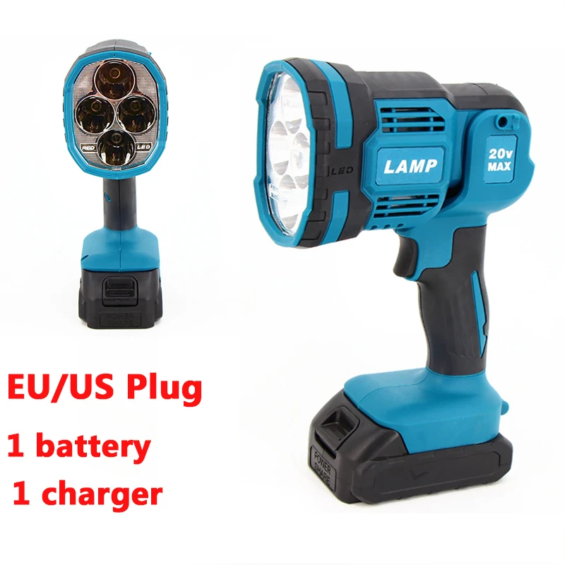 

Outdoor Folding Emergency Light Rechargeable LED Light with Infrared Warning Function Light with Battery Charger for 18V Battery