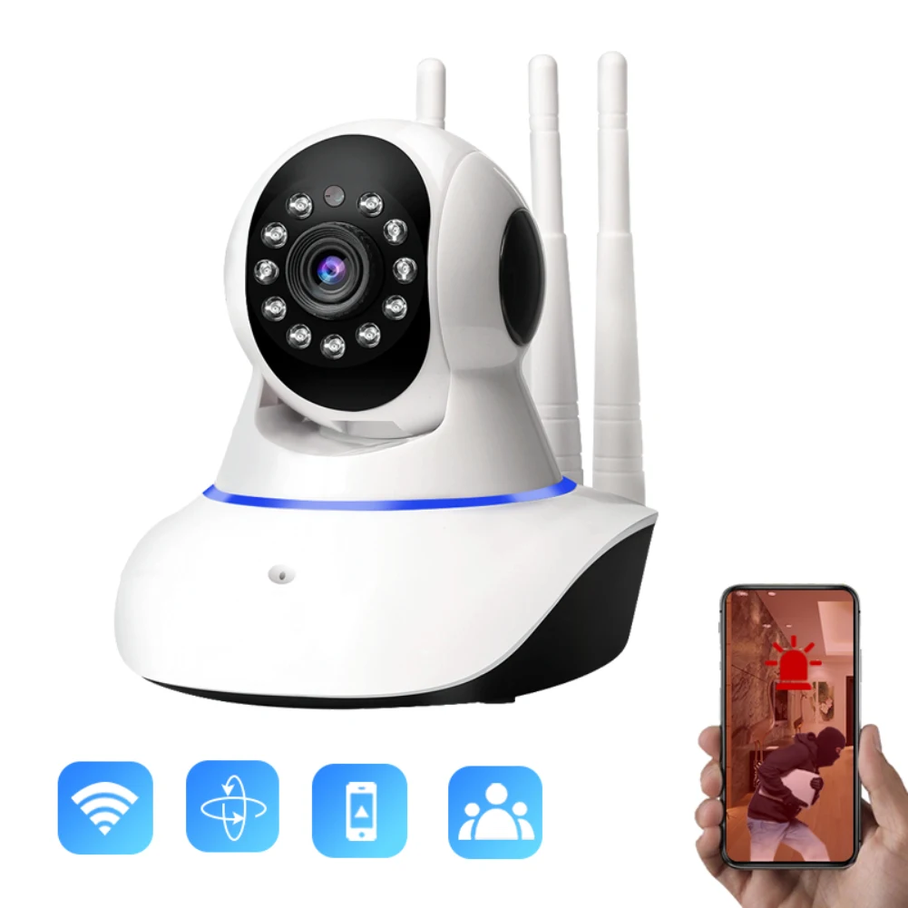 

Мини-камера видеонаблюдения V380, 1080p, Wi-Fi, 360 градусов
