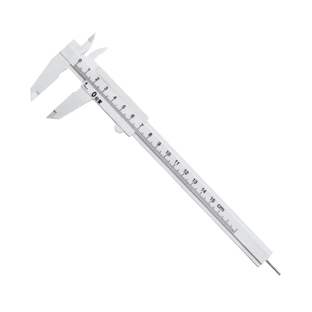 

1pcs Plastic Vernier Calipers 0-150mm Single Scale Slide Calliper Rule For Jewelry Measurement School Exhibition Gift Antique