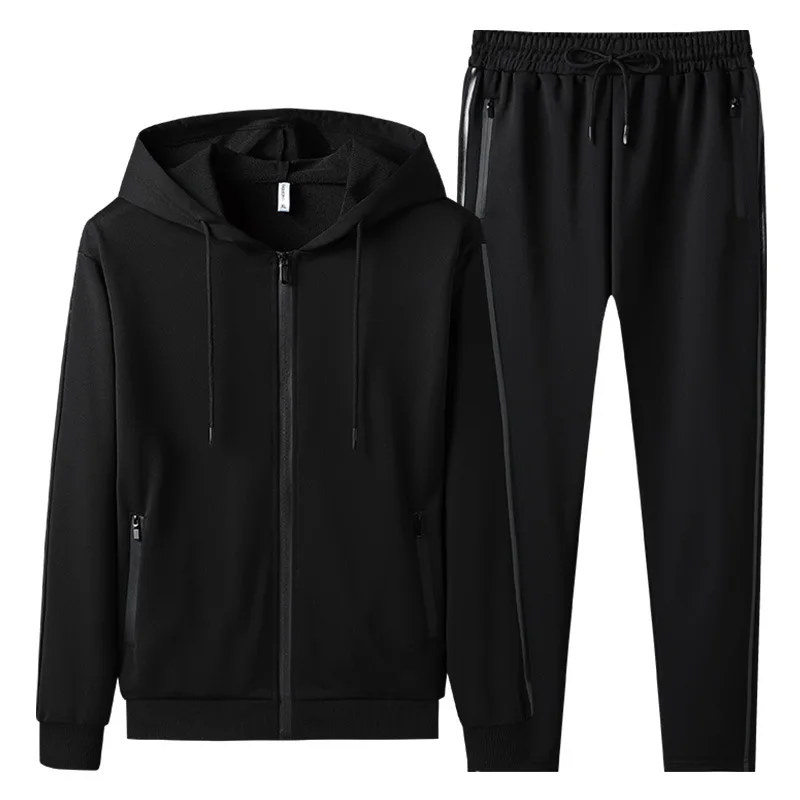 

New Spring Autumn Men Casual Tracksuit Two Piece Sets Mens Sports Suit Jacket+Pants Sweatsuit Male Sportswear Hoodies Clothing