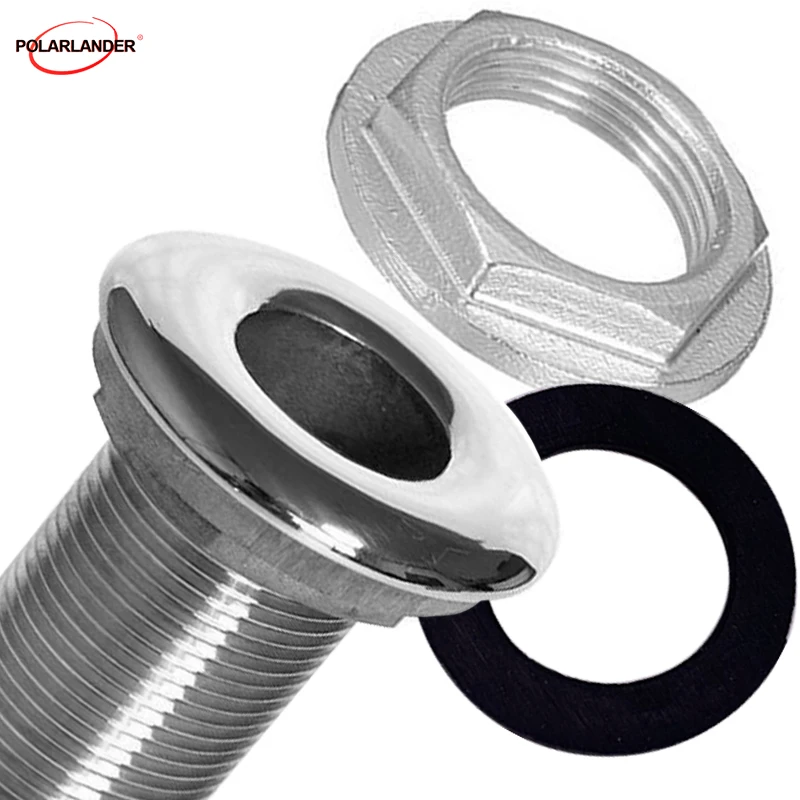 

316 нержавеющая сталь, 2-дюймовый Морской аппаратный инвентарь, аксессуары для лодки через корпус, штуцер для шланга