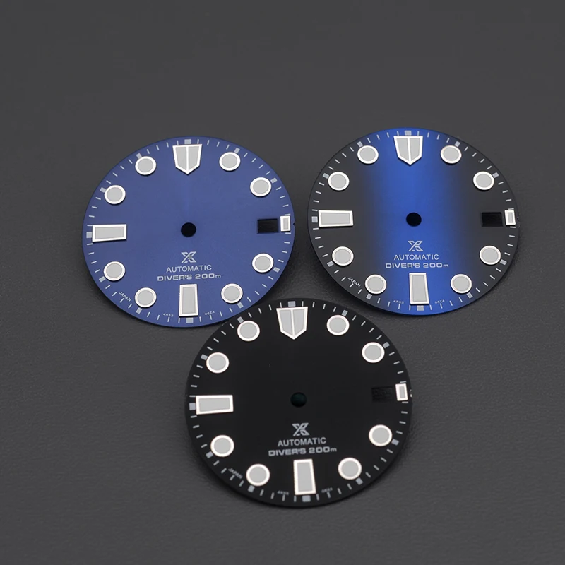 

Mod SKX6105 6309 Watch Dial C3 Green luminous Fit NH35 NH36 7S26 7002 Movement For Seiko SKX007 SKX009 Turtle Abalone Dive Watch