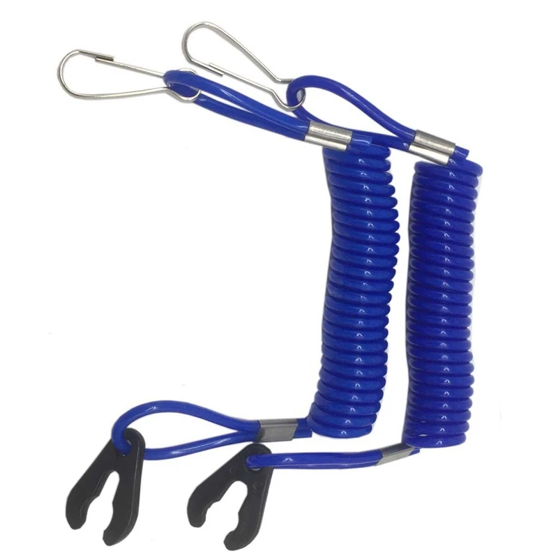 

2X Boat Outboard Engine Motor Kill Stop Switch Safety Tether Lanyard For Yamaha