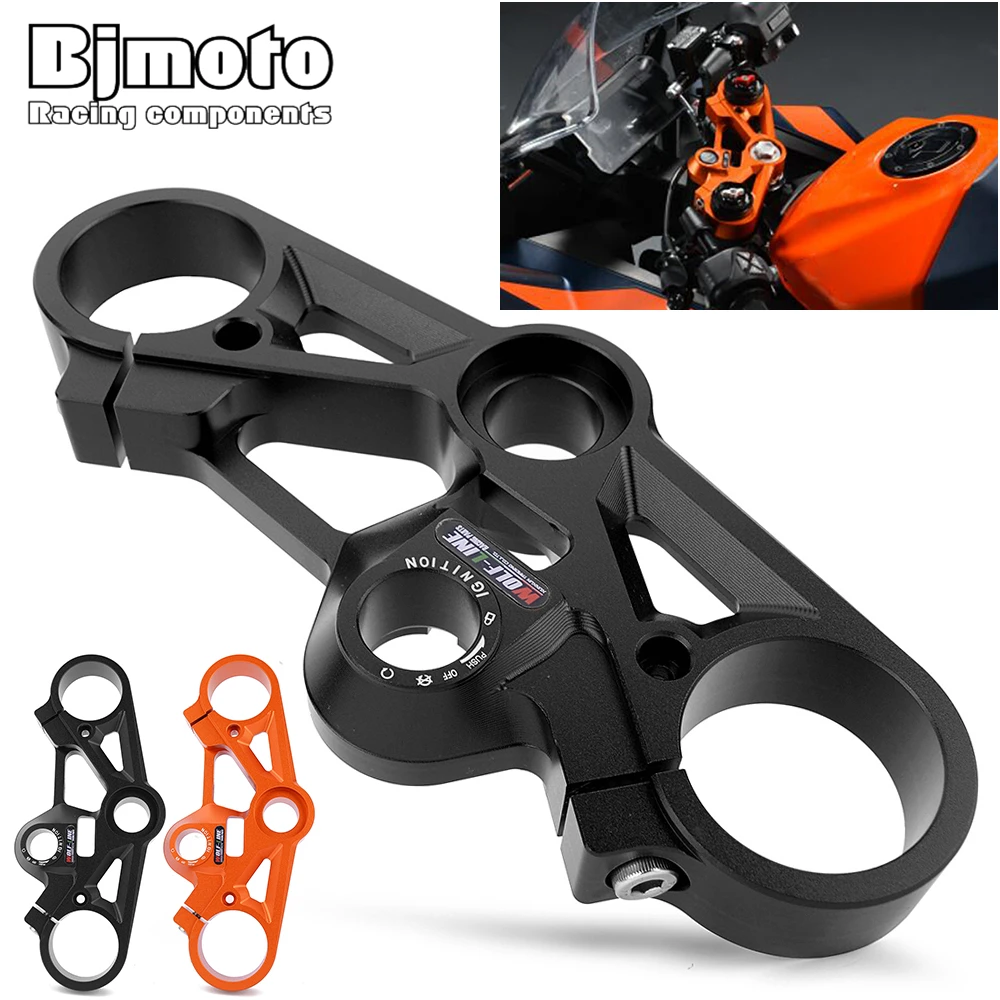 

Motorcycle Accessories CNC Lowering Triple Tree Front End Upper Top Clamp for KTM RC390 RC 390 2022 2023