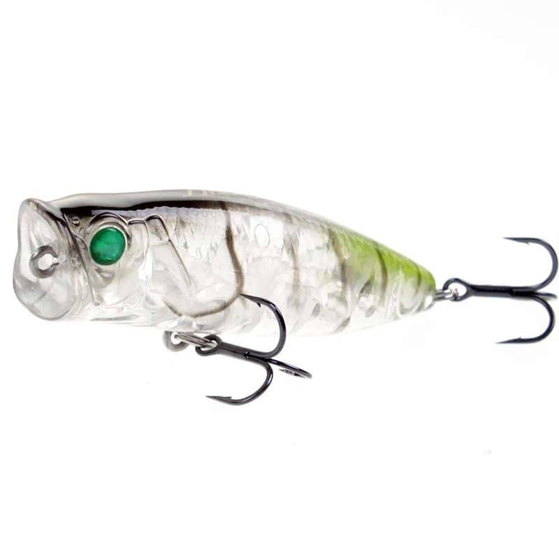 LUTAC Popper Высокое качество 55 мм 6 8 г цветов плавающая жесткая приманка 3D рыбий глаз