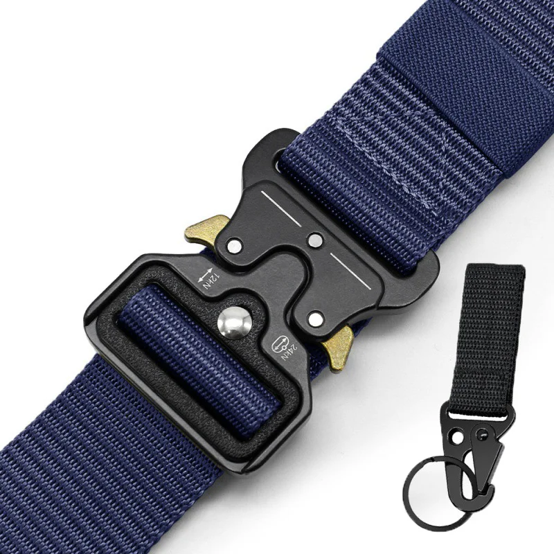 

Ремень мужской тактический, нейлоновый пояс в стиле милитари, брезентовый, многофункциональный, для тренировок на открытом воздухе