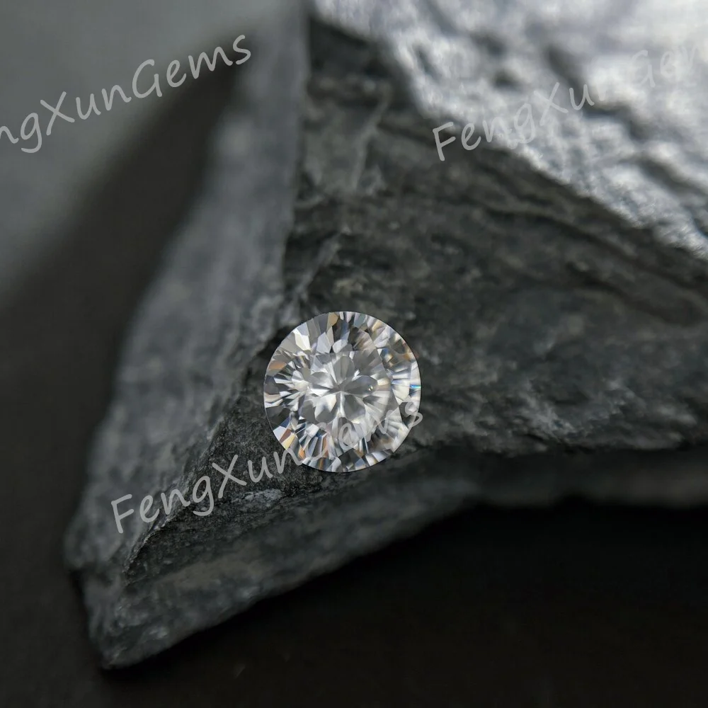 Круглые камни из муассанита 0 5-5 карат VVS1D незакрепленные 9 сердец 1 цветок