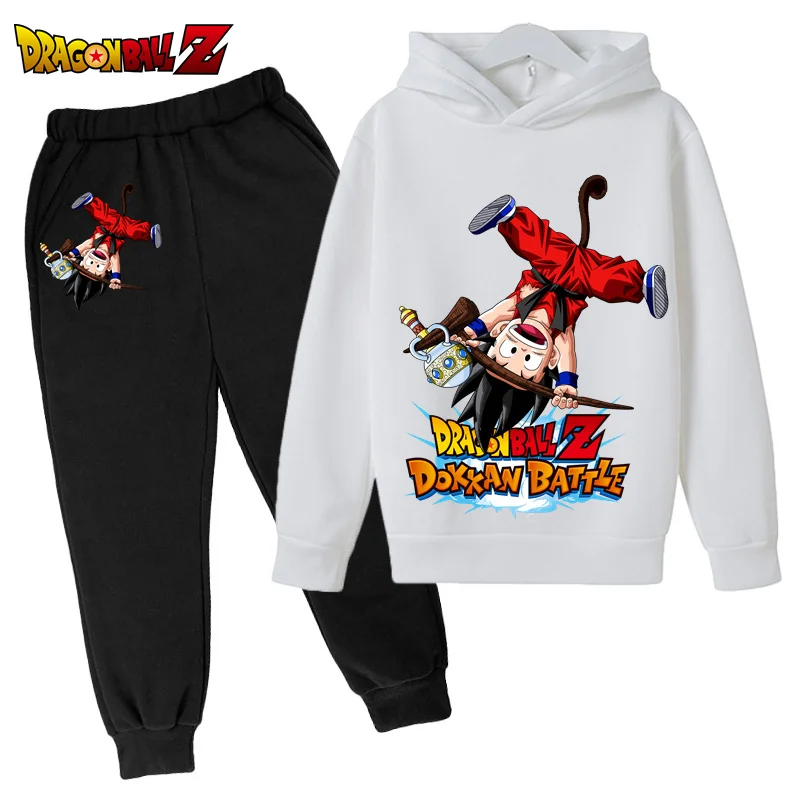 

2023 New Dragon Ball Cartoon Print Baby Boys Girls Long Sleeve Pullovers Toddler Sweaters Fall Hoodie Sweatshirts 2-14 Years Old