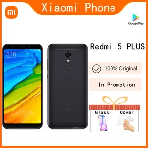 original xiaomi redmi 5 plus smartphone 5 99 inches 4000mah snapdragon 625 android mobile phone celular in promotion free global shipping