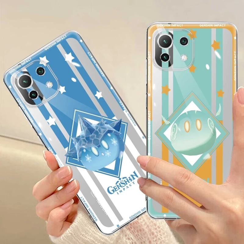 

Genshin Impact Funda Case Print For Xiaomi Mi 11 Lite M5 M5s 13 11T 5G POCO X3 NFC 12T Pro 12X 9T Note 10 10T POCO M3 F3