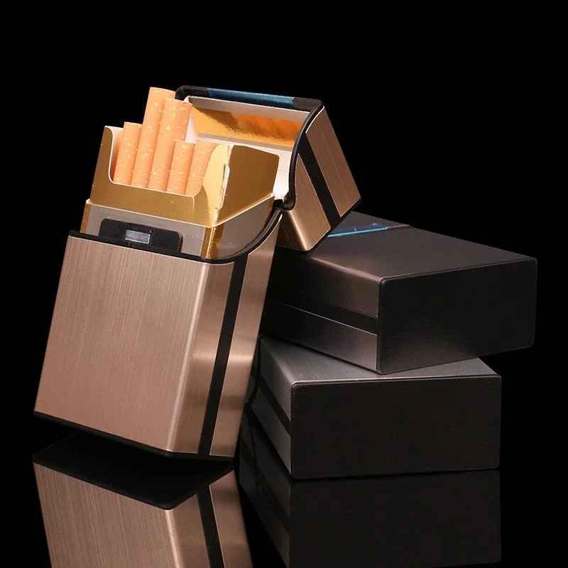 

Creative Metal Aluminum Alloy 20 Sticks Of Cigarette Case Moisture-proof And Anti-extrusion Personality Men's Cigarette Case