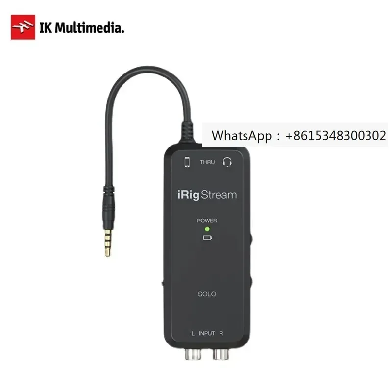 Фото IK iRig Stream Solo Портативный мобильный телефон Live K конвертер пение карты №1