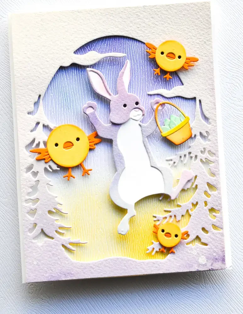 Новые животные кролик цветы металлические штампы для украшения скрапбукинга