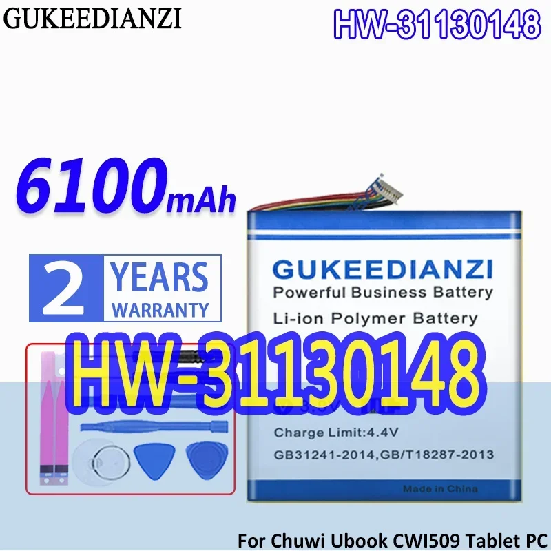 Аккумулятор GUKEEDIANZI большой емкости HW- 31130148 H- P 6100 мАч для планшетного ПК Chuwi Ubook CWI509