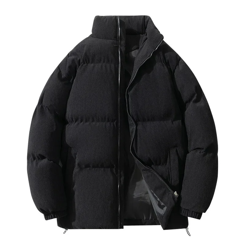 Men's Winter Jacket Corduroy Cotton Padded Warm Parkas Autumn Puffer Coat Male Vintage Korean Man Thermal Windbreaker Clothing