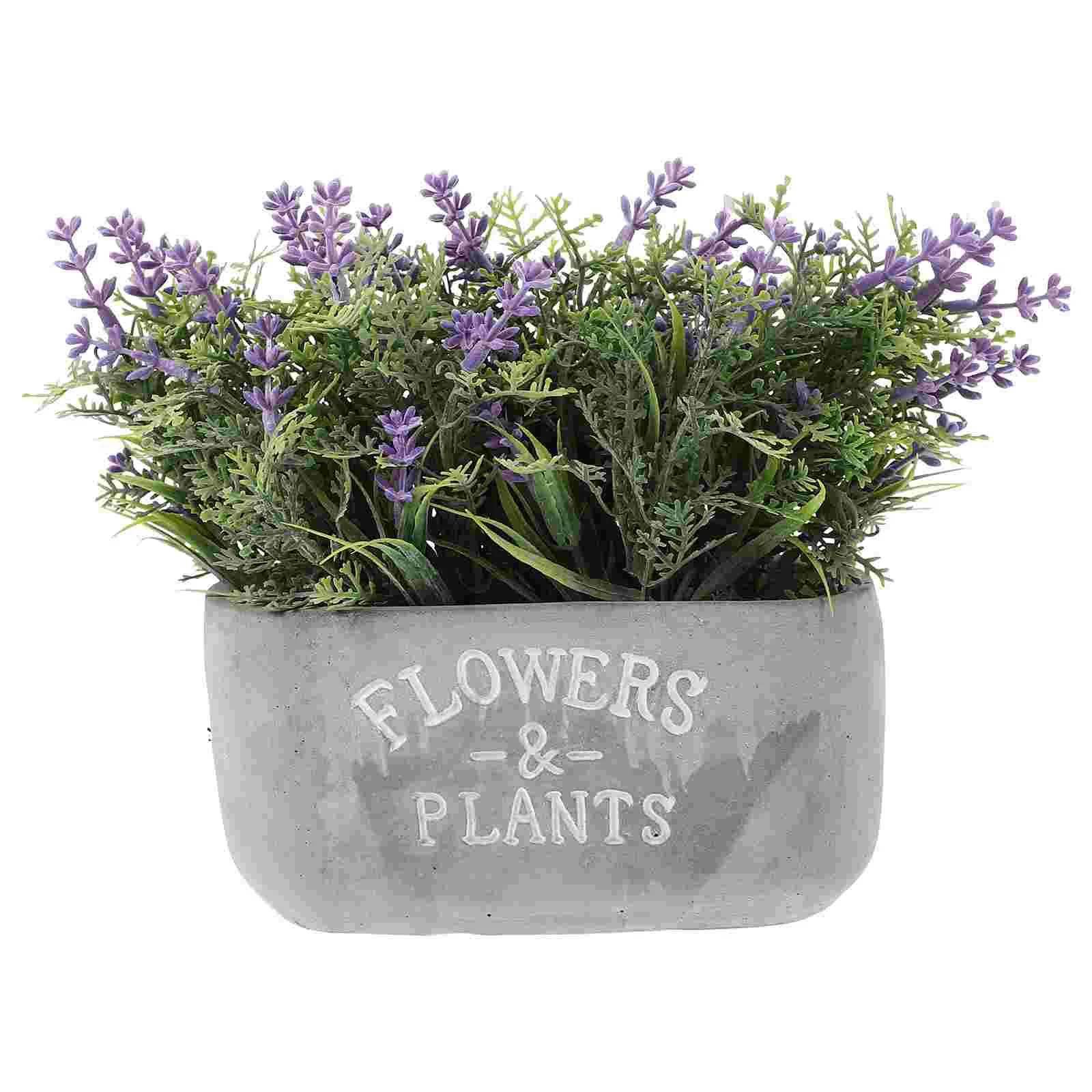 

Lavender Potted Faux Flowers Fake Artificial Flower Pot Bonsai Centerpieces Table Purple Floral Arrangements Bouquets Planter