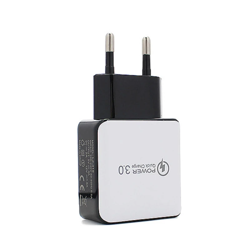 

1 Port Fast Chargers 5V 3A 15W USB Phone Charger EU Plug Quick Charge for Iphone 11 Pro S10e One Plus 9r Power Adapter