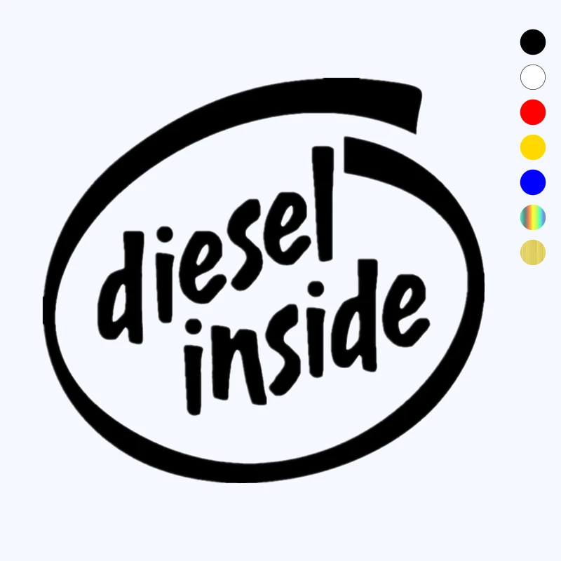 

JP 12 * 11cm diesel interior interesting Car Decal for white / Black fuel tank cap car decoration waterproof Vinyl Sticker