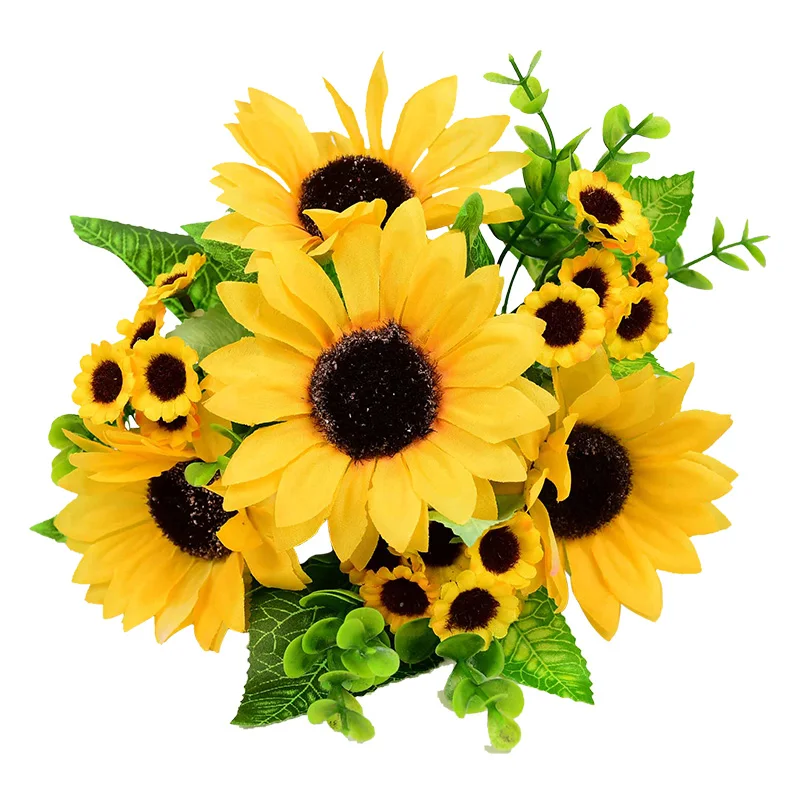 

Искусственный шелковый букет подсолнучиков ZQCXLD