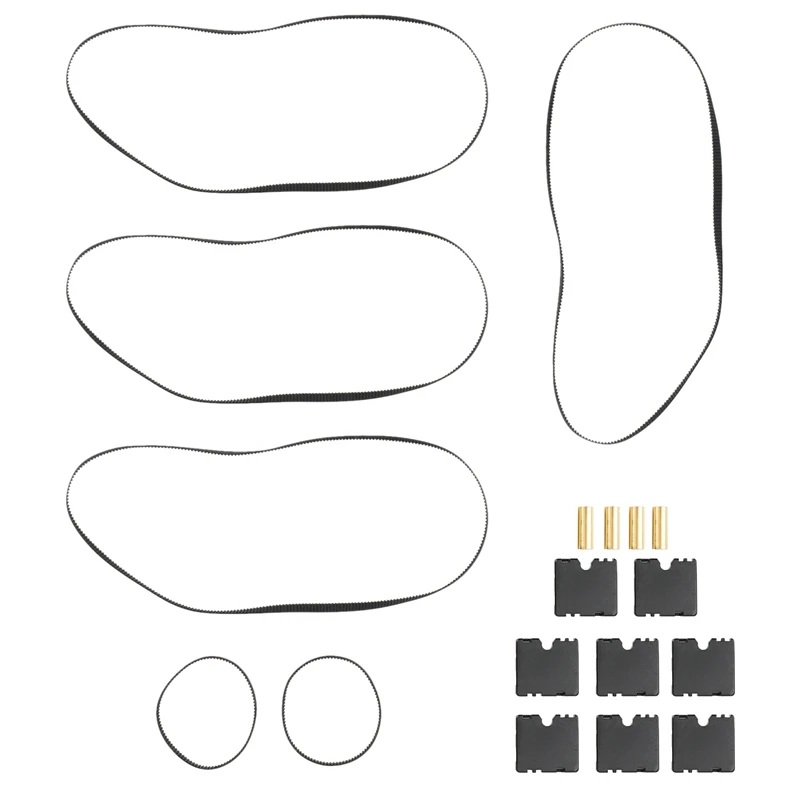 Suitable for Ultimaker 2 UM2 DIY Injection Molded Slider with Copper Sleeve + Slider Seat Spring + GT2 Timing Belt