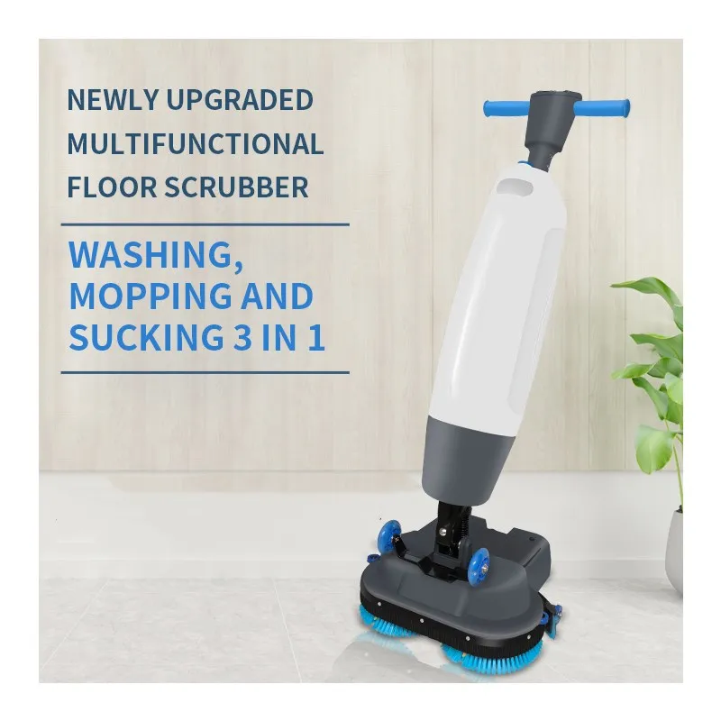 

Walk Behind Battery Powered Cheap small Floor Washer scrubber dryer floor tile cleaning machine price Wet And Dry Floor Sweeper