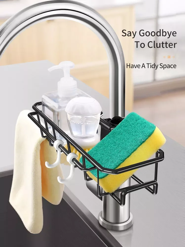 

faucet sponge base sink sponge rack rust proof bathroom bath ball dry rack storage kitchen bathroom accessories