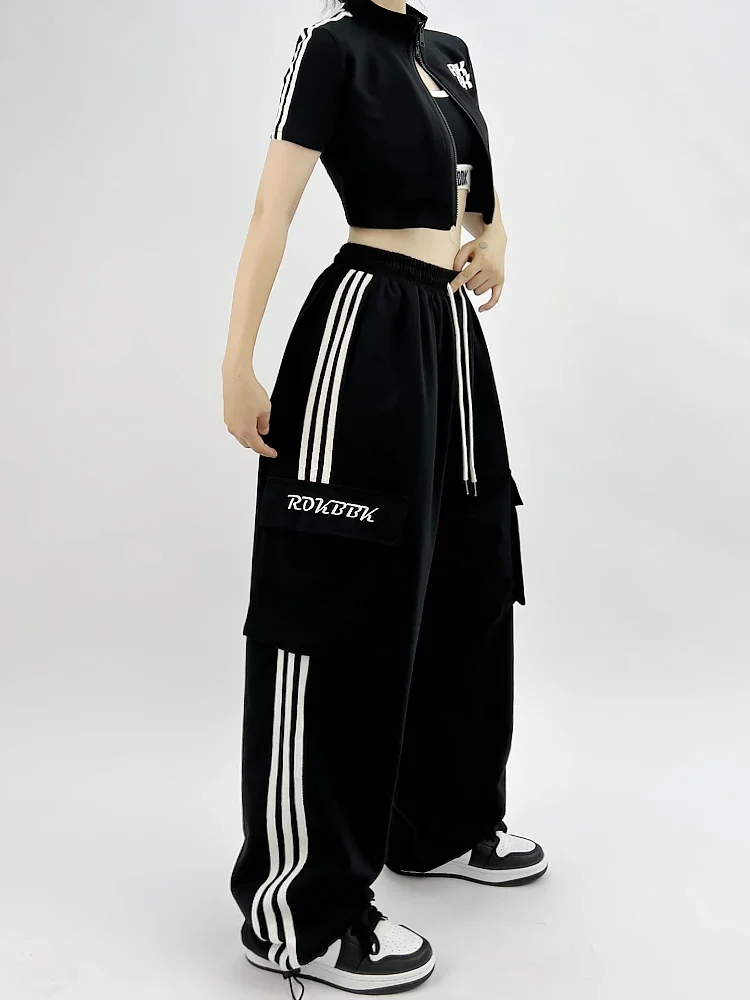 Уличные танцевальные спортивные штаны в стиле хип-хоп брюки для джазовых танцев