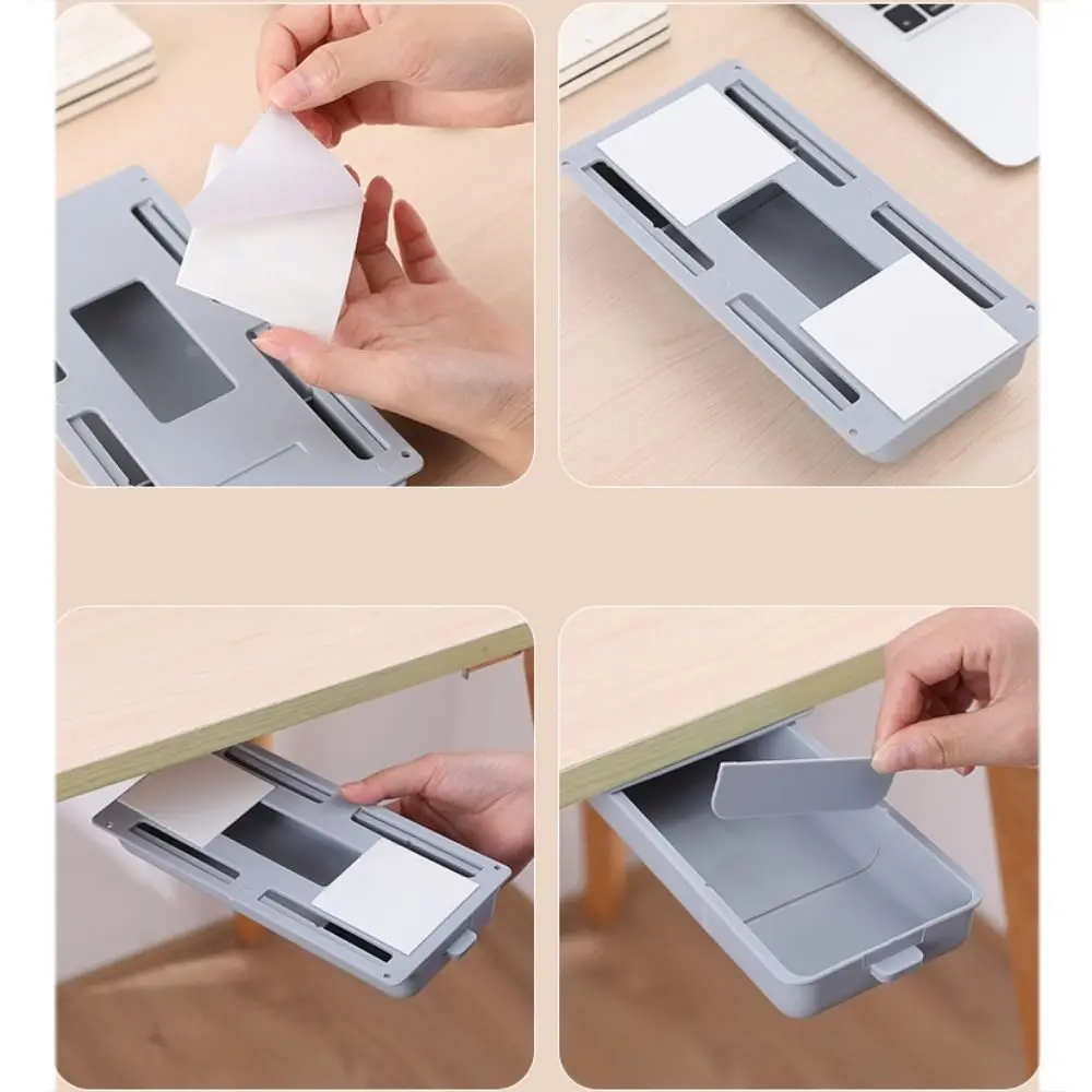 Компактный Ящик Для Хранения Под Столом Пластиковый Органайзер Ручек Карандашей