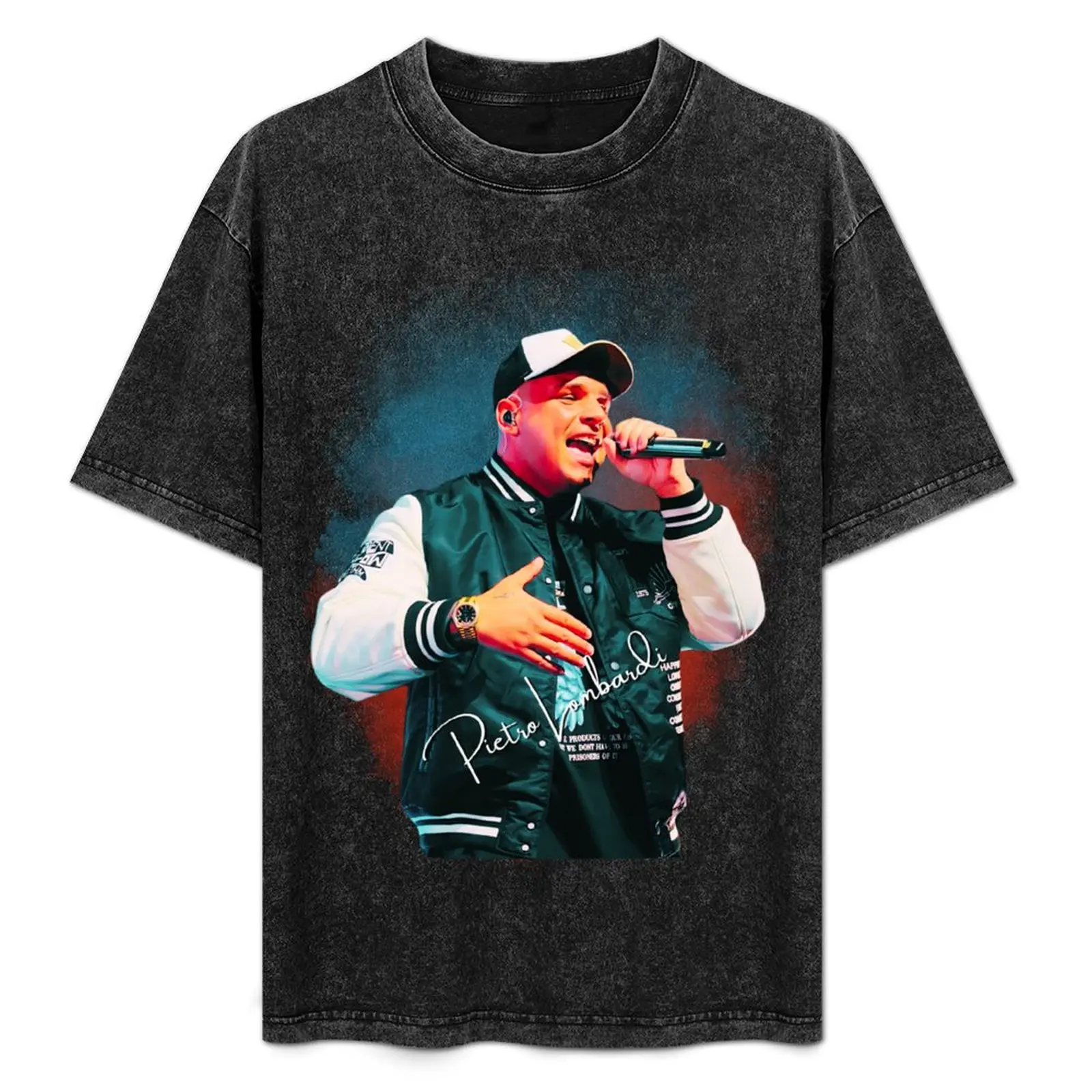 Мужская футболка Pietro Lombardi HD голубая хлопок