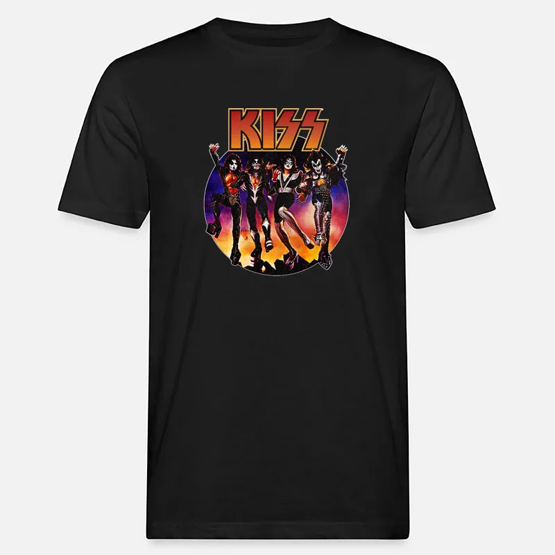 

Vintage Rock Band Kiss T Shirt 1972s Heavy Metal Hard Rock Boy Band Women Men Graphic Tshirts Hip-hop Streetwear Camiseta Punk