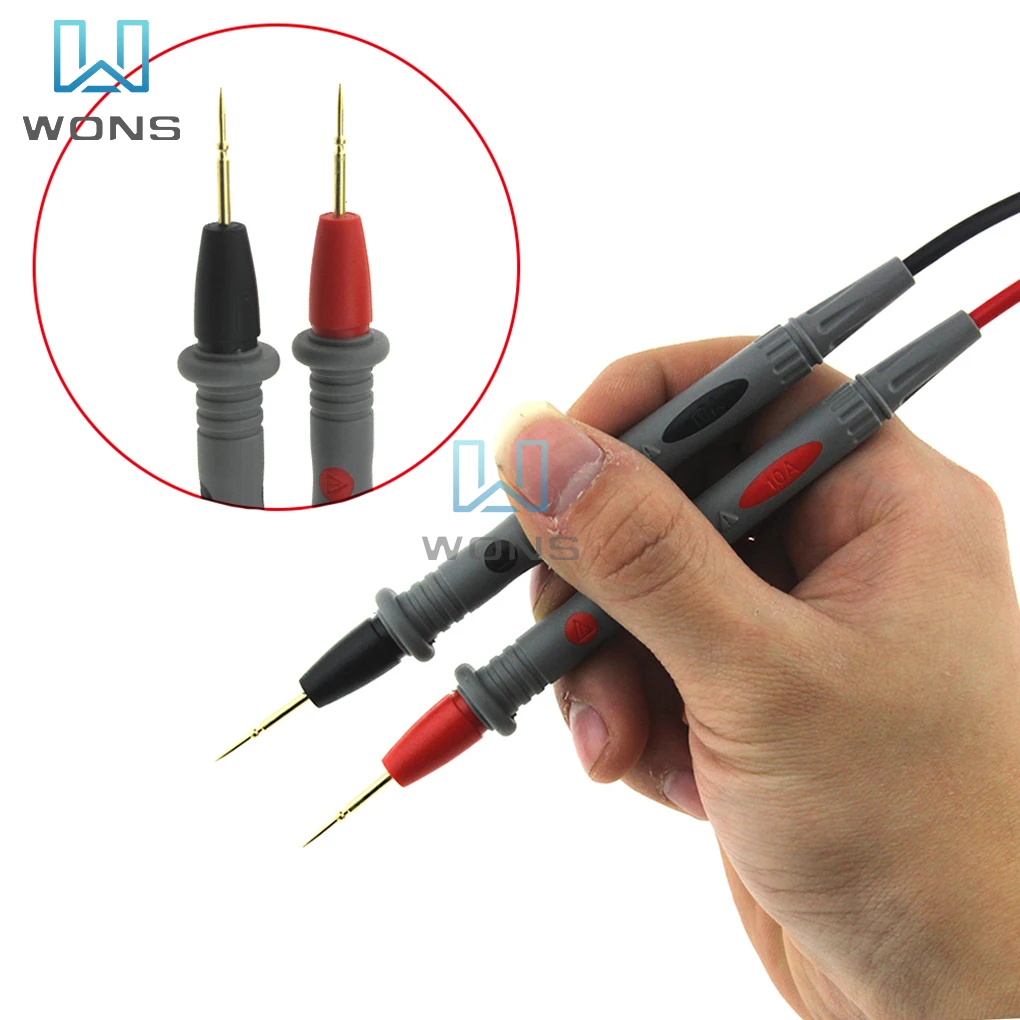 

1000 в 20 А Цифровой мультиметр зонд Универсальный мультиметр тестовые выводы контактный игольчатый наконечник мягкий силиконовый провод ручка кабель игольчатый наконечник