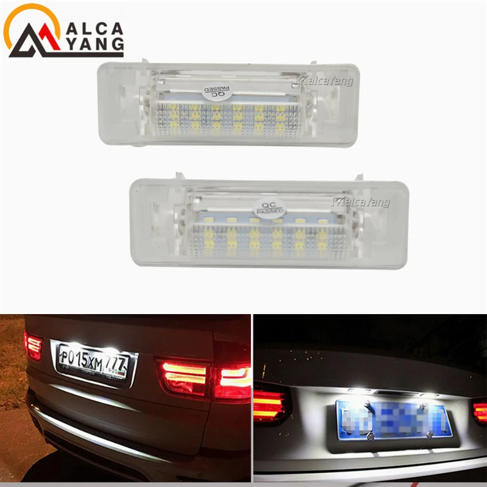 

2X LED Car License Plate Light Accessories For Mercedes Benz E Class W210 E300 E320 E420 E430 E55 AMG C Class W202 C230 C280 C43