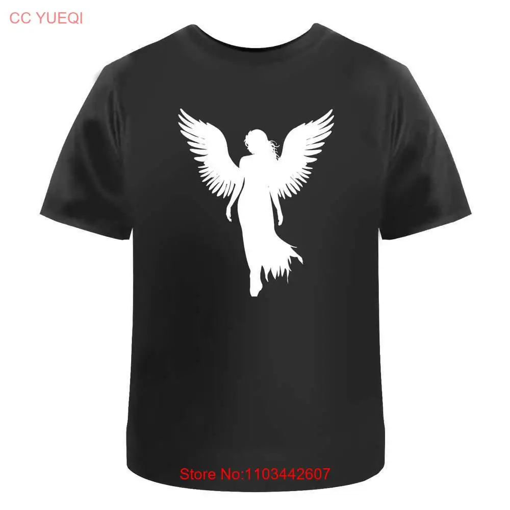 Мужские/женские хлопковые футболки силуэт Анжелика (TA046585)