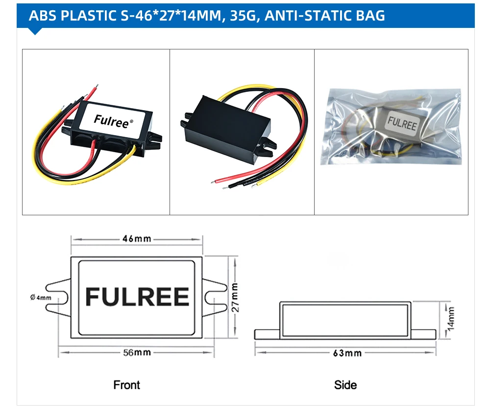 DC 12V to 5V 3A 15W Step Down Converter 12 Volt 5 3 Amp 15 Watt 12Vdc 5Vdc Buck Car Power Supply on - Понижающий преобразователь DC 12В на 5В 3А 15Вт, 12 вольт, 5,3 ампера, 15 ватт, источник питания для автомобиля.