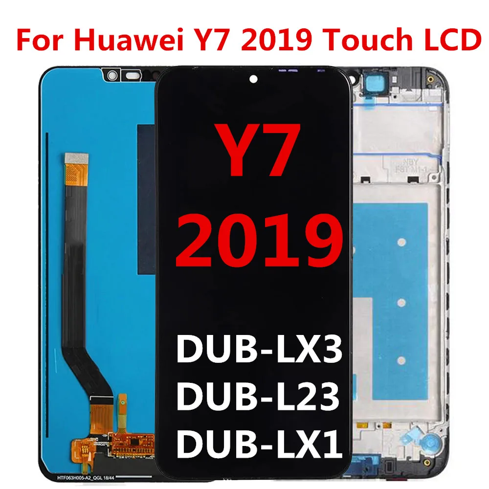 Детали для ремонта сенсорного экрана ЖК-дисплея Huawei Y7 2019 DUB-LX3 Y7 Prime 2019
